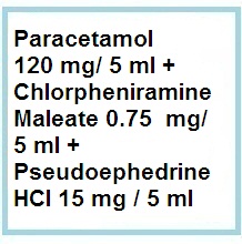 Analgesic, Antipyretic + Antihistamine + Nasal decongestant