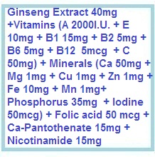 Multivitamins and minerals