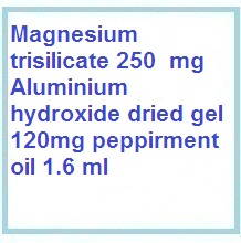 ANTACIDS + ANTIFLATULENTS products